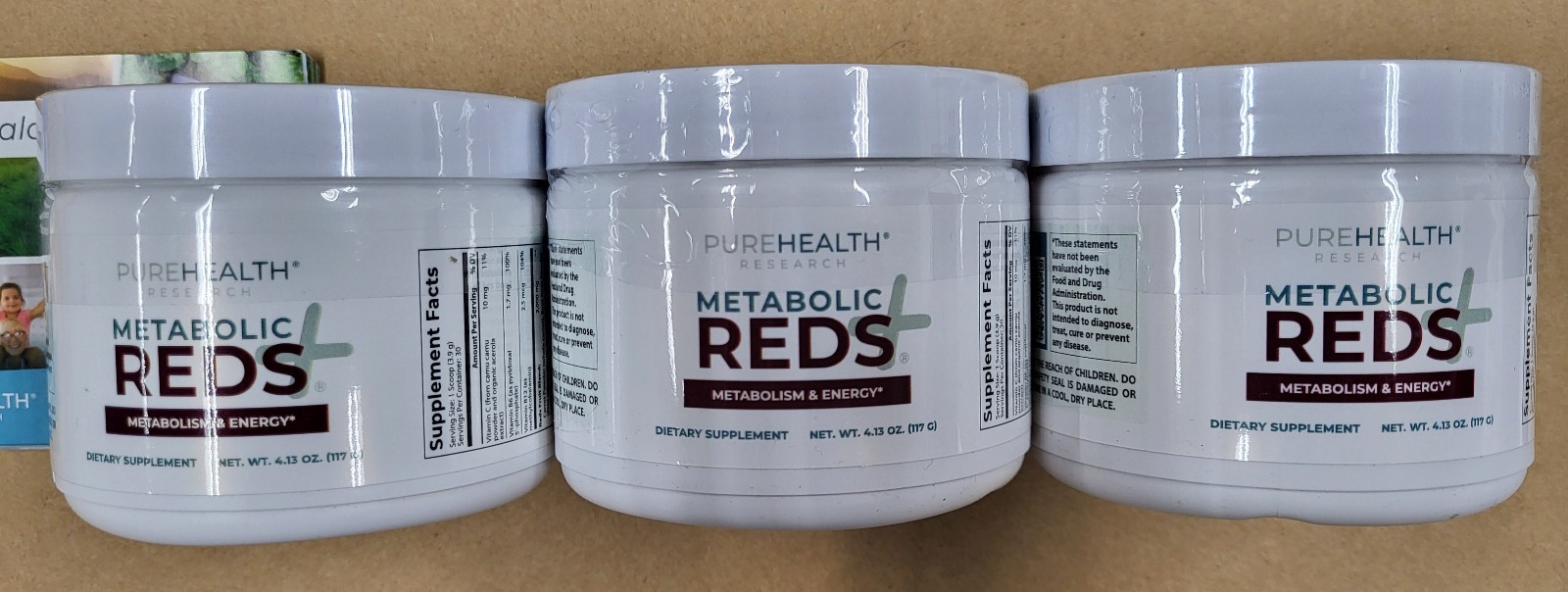 Metabolic REDS Metabolism Energy Dietary Powder Supplement -3 Pack