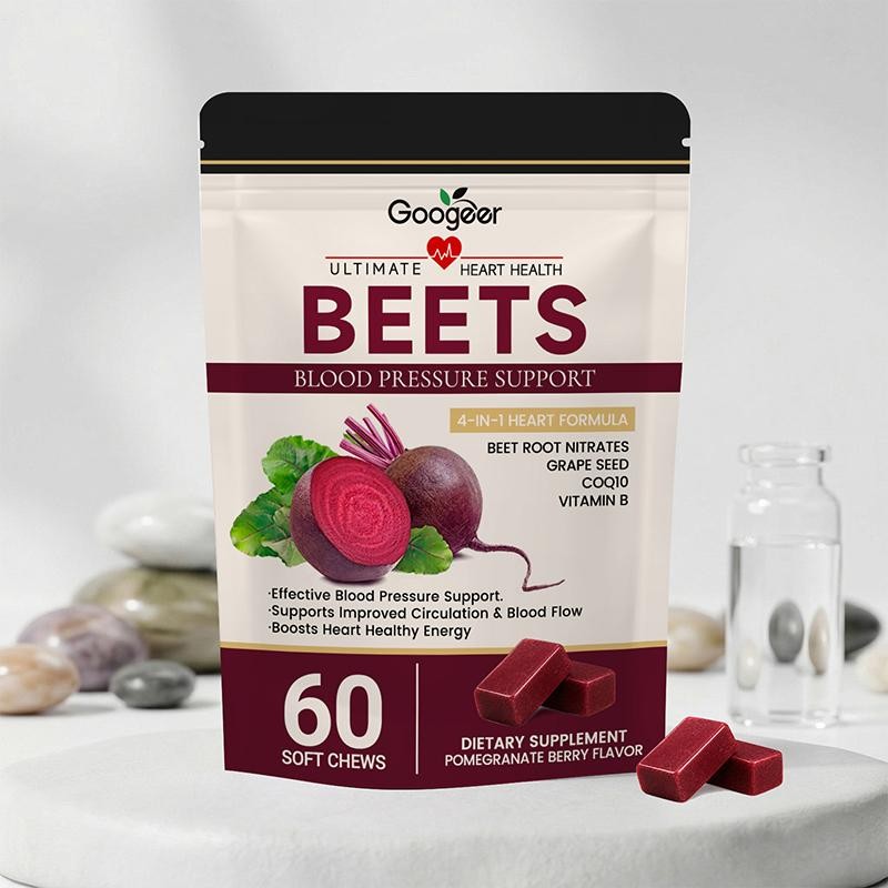 Googeer Total Beets Concentrated Beet Root Soft Chews 60-Count