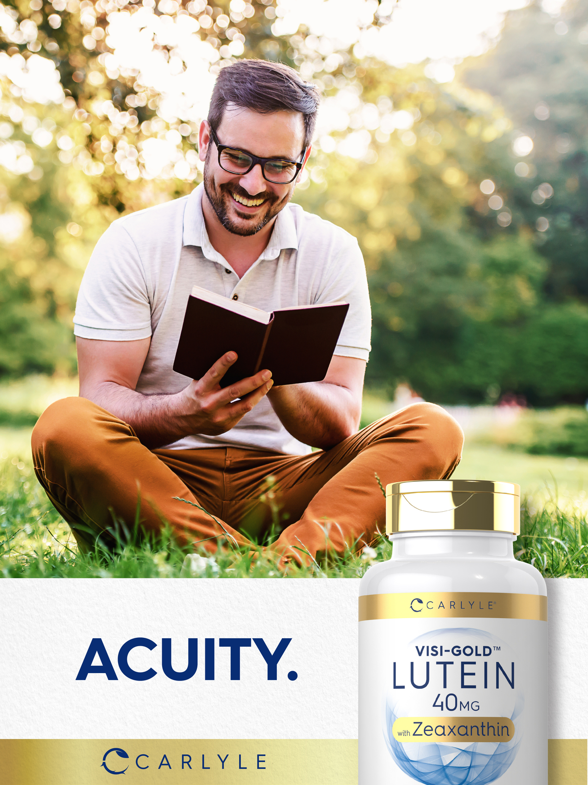 Lutein and Zeaxanthin 40 mg | 180 Softgels | Eye Health Vitamins | by Carlyle