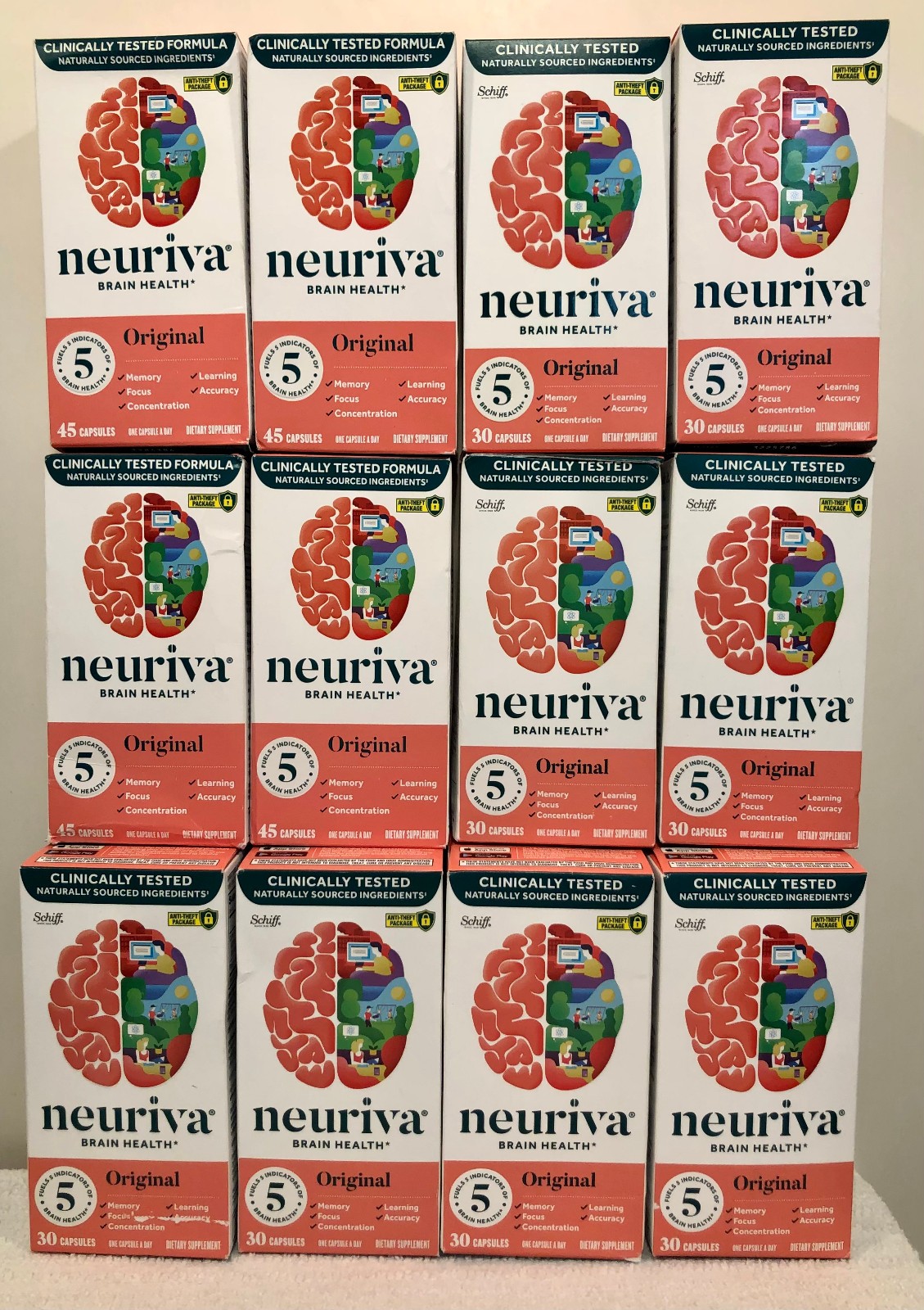 Neuriva Original Brain Nootropic Supplement Memory Focus Concentration 30 Caps