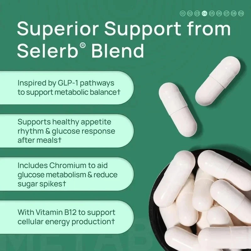 2-Pack Selerb Metaburn Metabolism Support Berberine Ashwagandha 120 Capsules