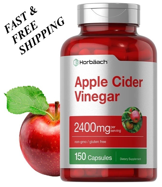 2 BOTTLES-Apple Cider Vinegar Capsules | 2Kmg | 150 Count | Non-GMO| by Horbaach