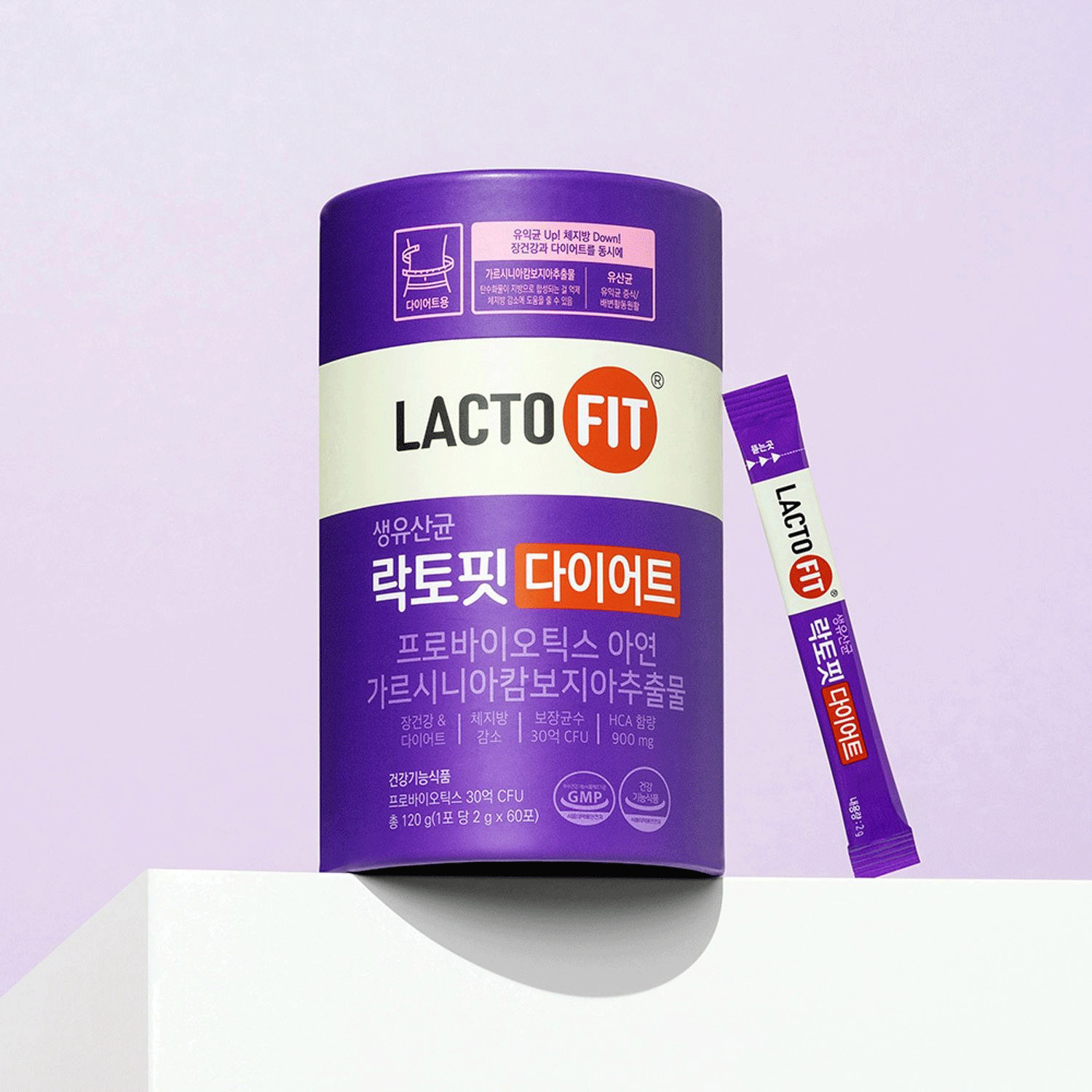 LACTO-FIT Diet Probiotics – 60 Sticks | Korean Synbiotic Gut + Wellness Support