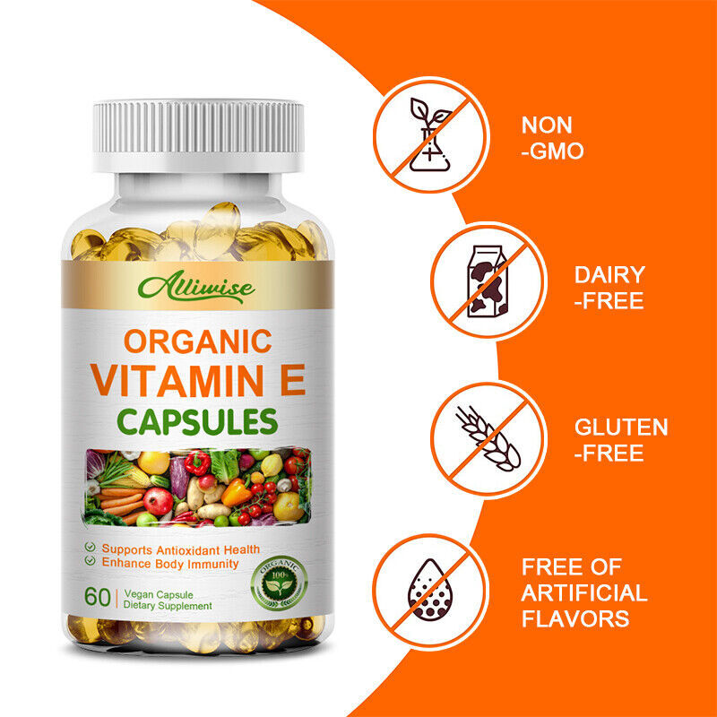 Vitamin E 400IU 120 Softgels – Anti Aging, Antioxidant, Immune Support, Eye Care
