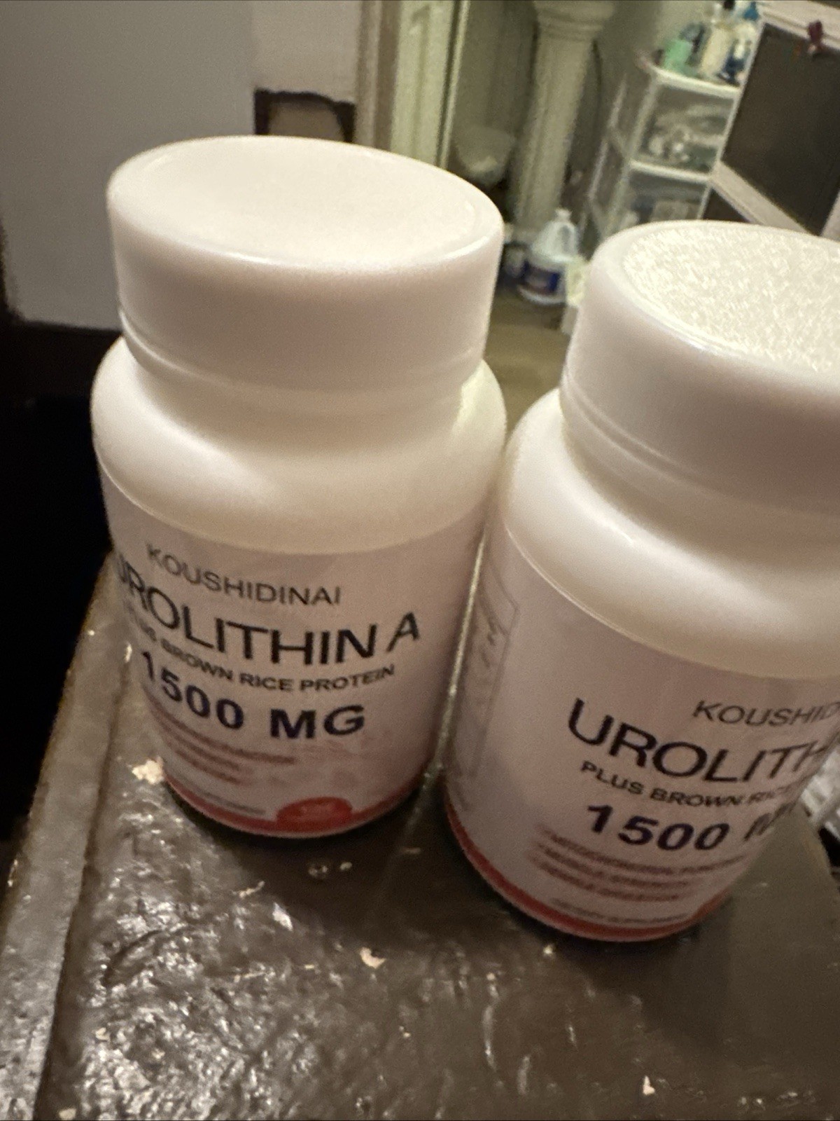Urolithin A 1500MG Plus Brown Rice Protein. 120caps Exp.12/27×2