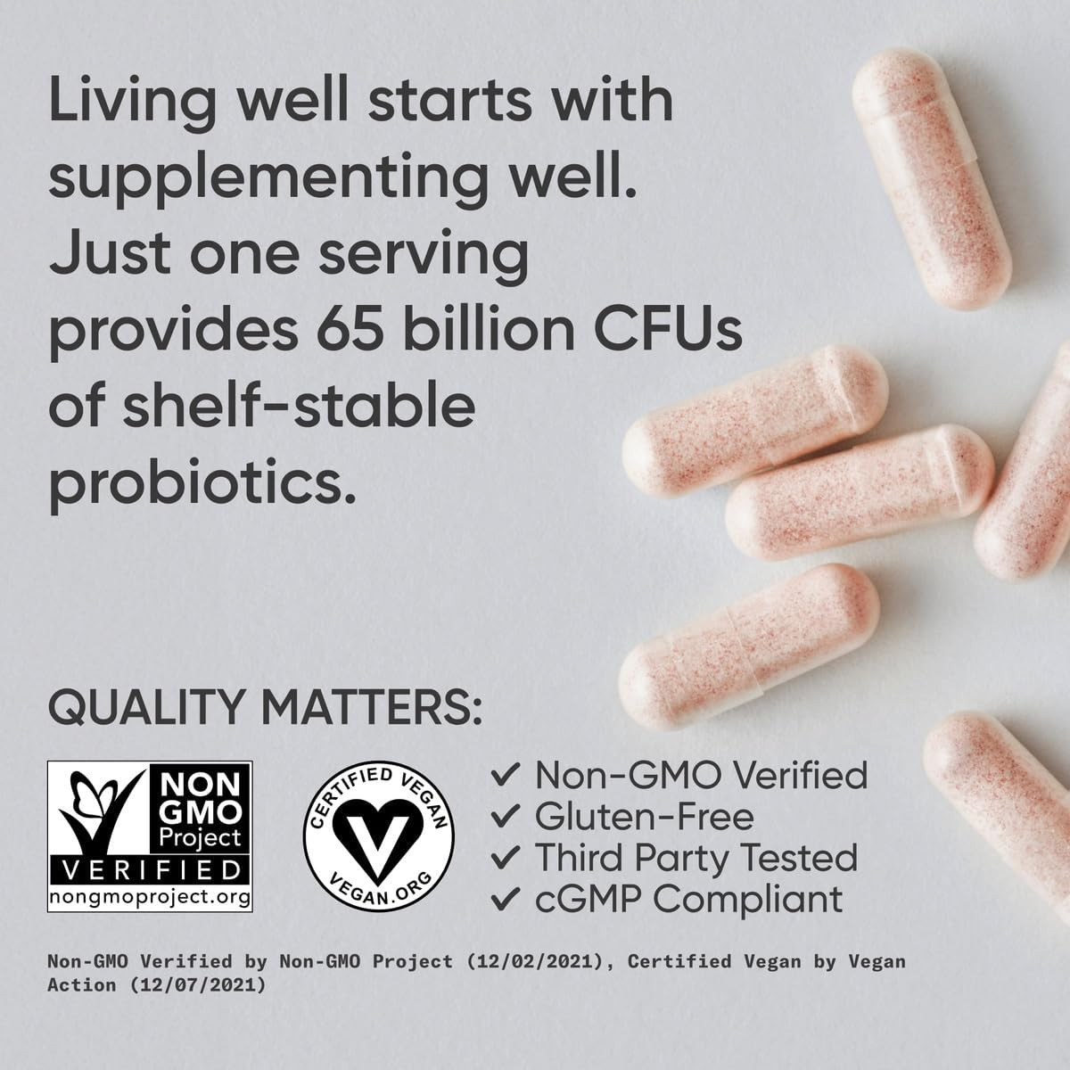 Sports Research Women’S Probiotics with Prebiotics, 65 Billion CFU – Vegan Capsu