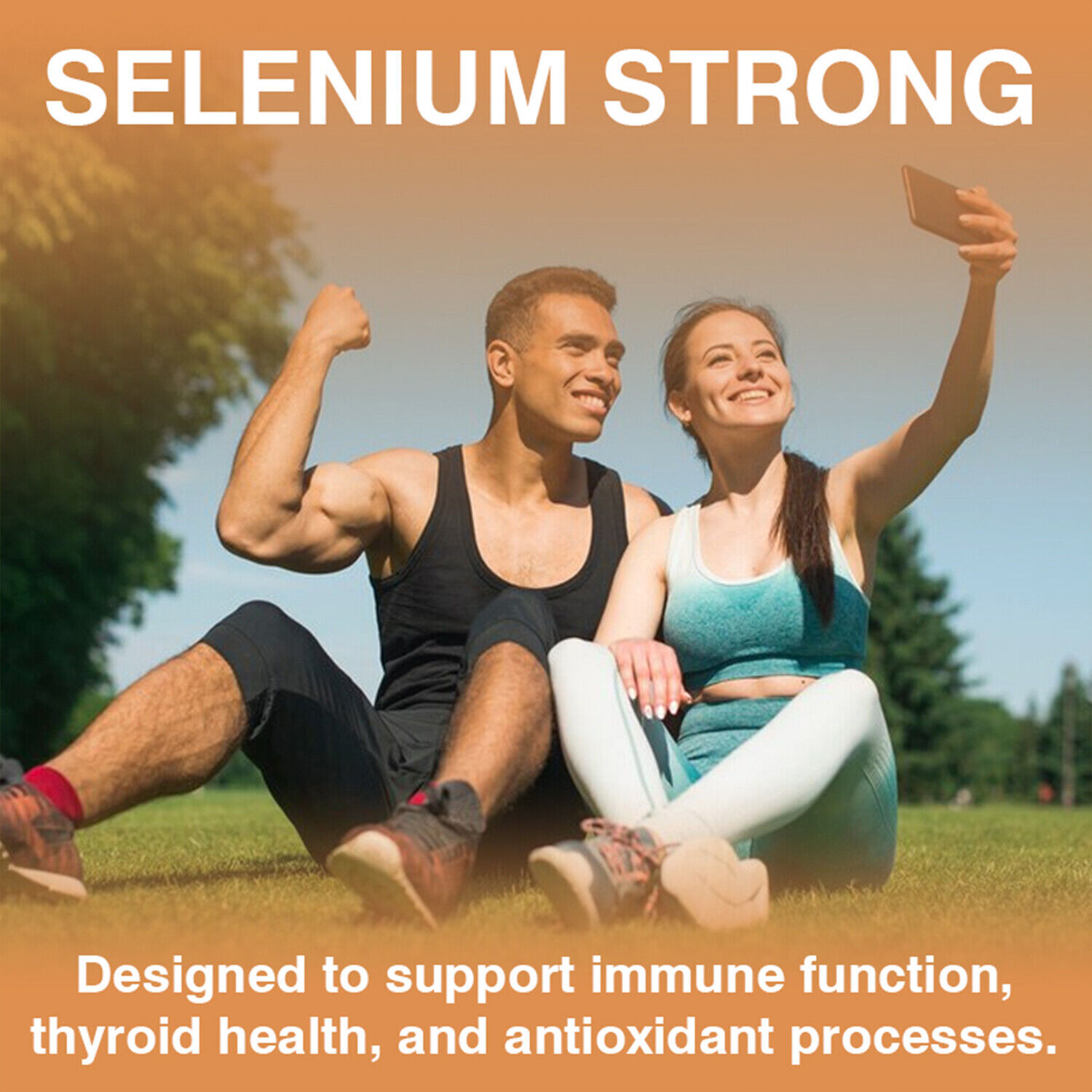 Selenium Capsules 200mcg – Immune System Support, Heart & Thyroid Gland Health