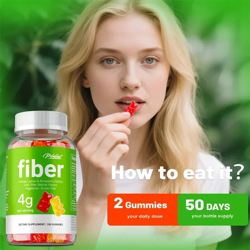 Fiber 100pcs – Promote Digestive Health and Regular Bowel Movements, Non-GMO