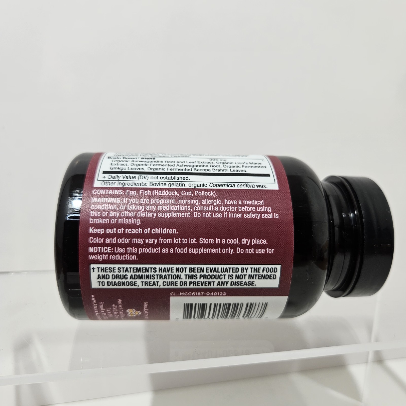 Ancient Nutrition Multi Collagen Brain Boost Supplement 90 Ct ☆EXPIRED☆ 03/2025