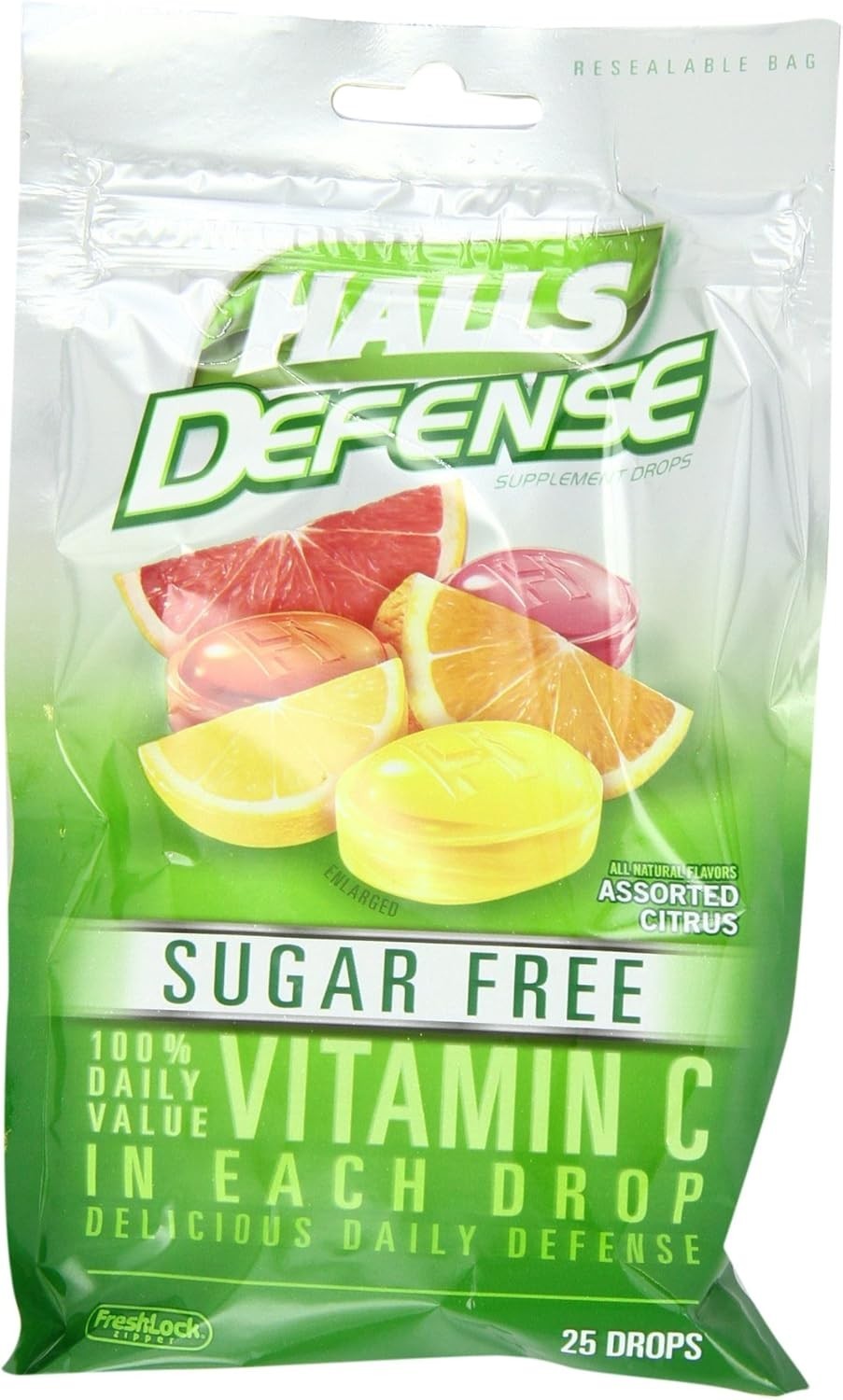 Citrus Drops with 100% Daily Vitamin C – 25 Sugar Free Immune Support Drops