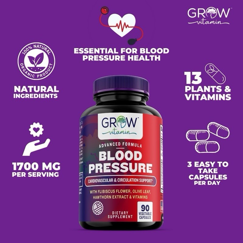 Blood Pressure and Cholesterol Lowering Support Supplement.All Natural