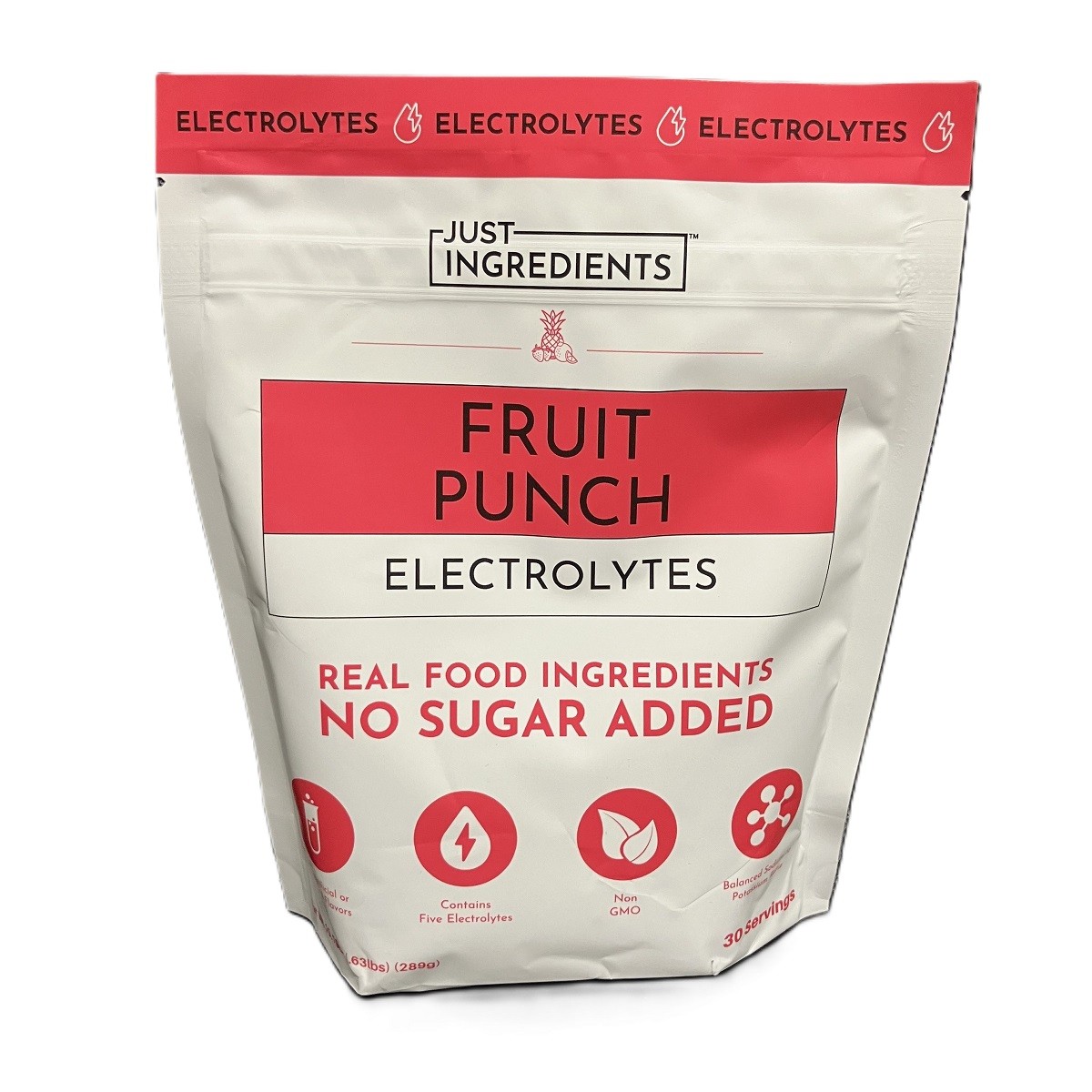 Just Ingredients Fruit Punch Electrolytes 30 Serving Hydration Drink Mix