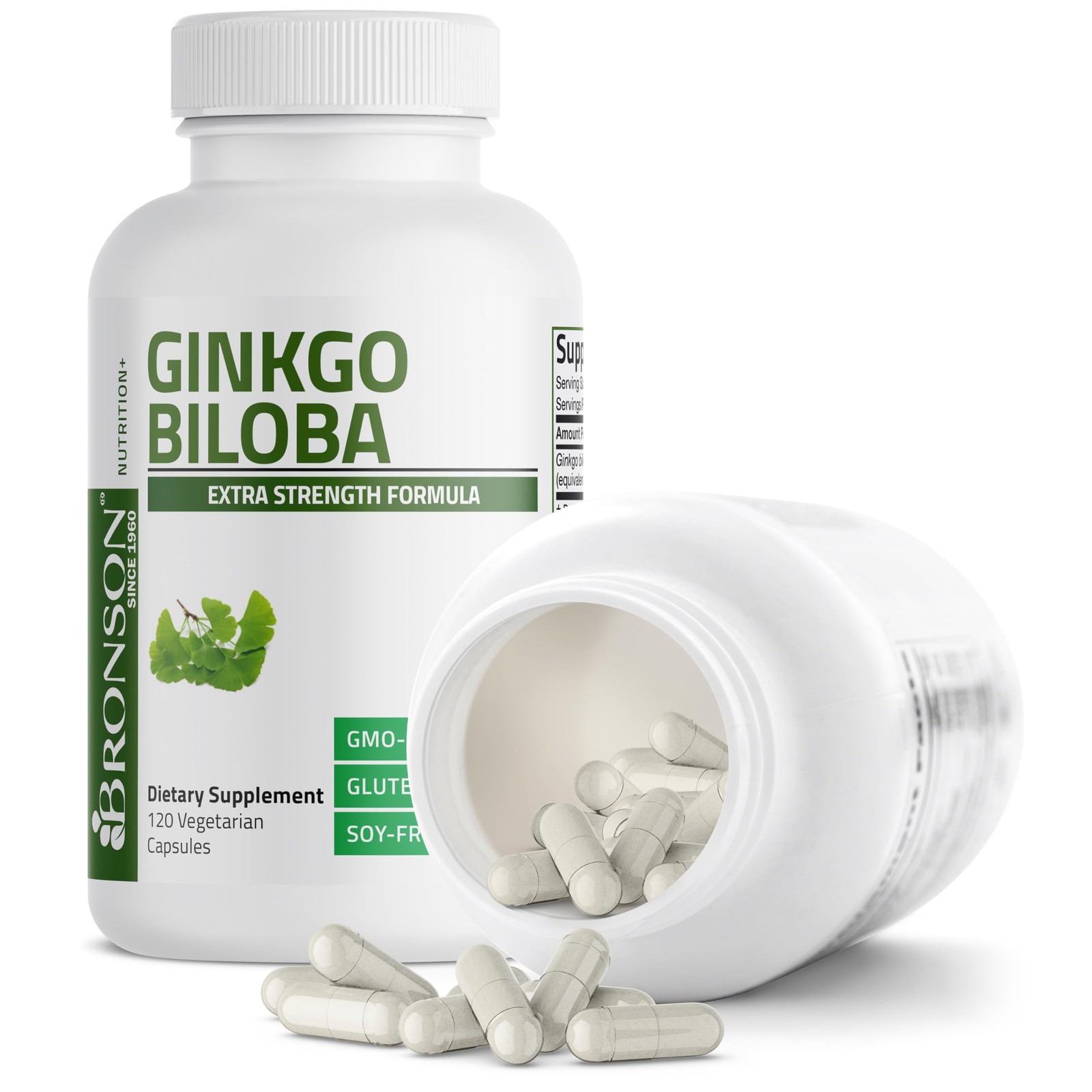Ginkgo Biloba Extra Strength Brain & Memory Support 120 Capsules
