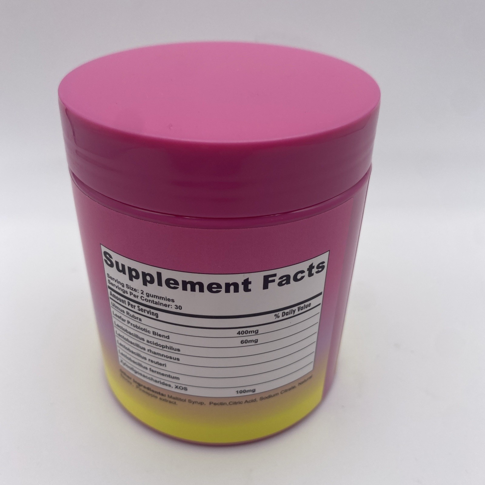 Leefar Women’s Probiotic Slippery Elm Pineapple 60 gummies exp: 08/2027