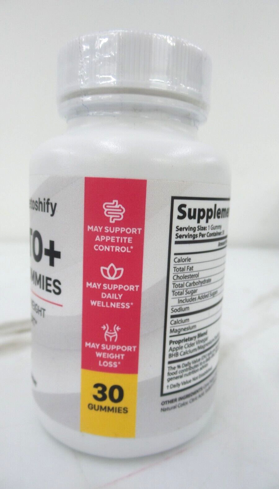 Ketoshify KETO+ACV GUMMIES 525mg 30 gummies Exp. 01/2026 (133173-1 B-8)