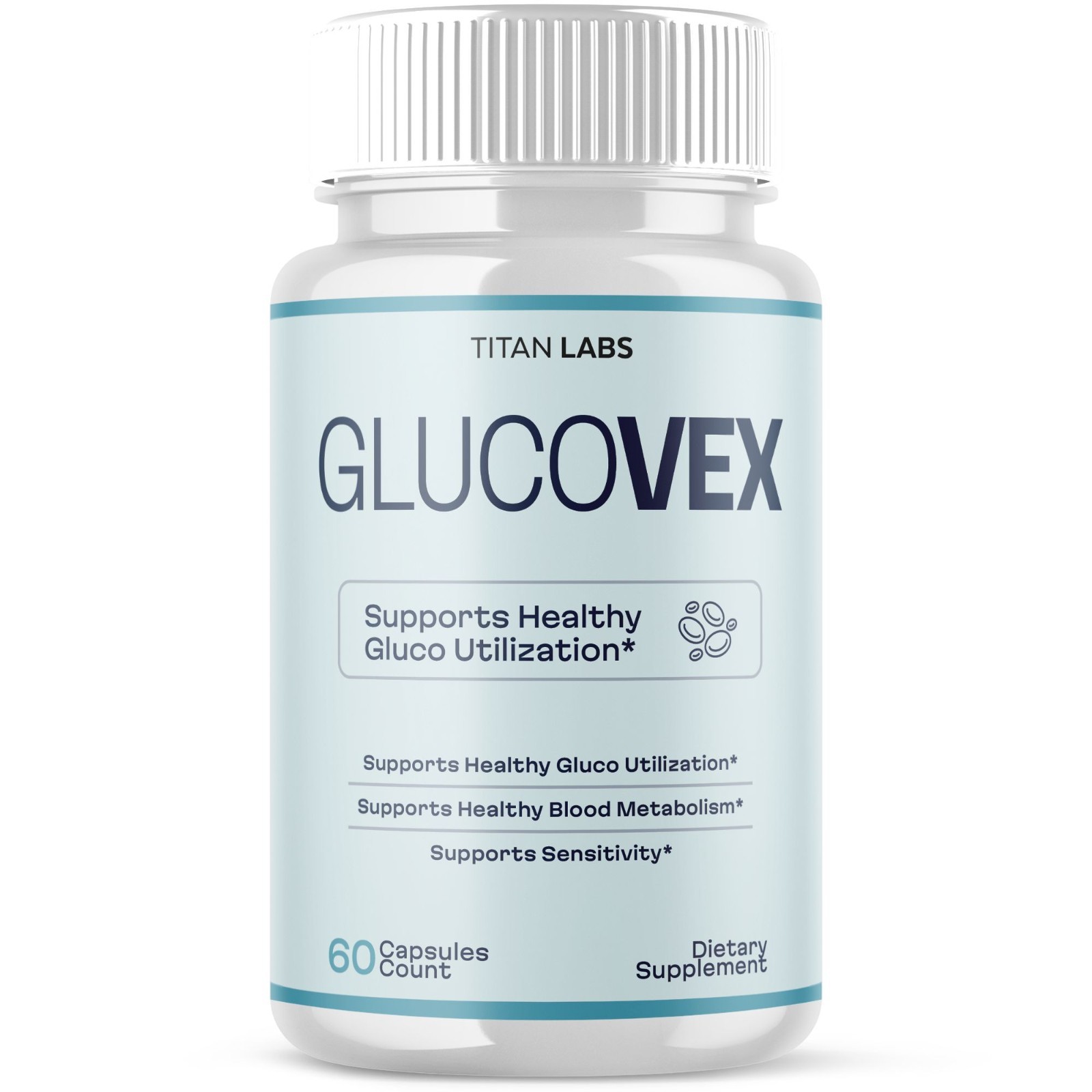 (1 Pack) Glucovex Advanced Blood Support Max Supplement Gluco Vex 60 Capsules