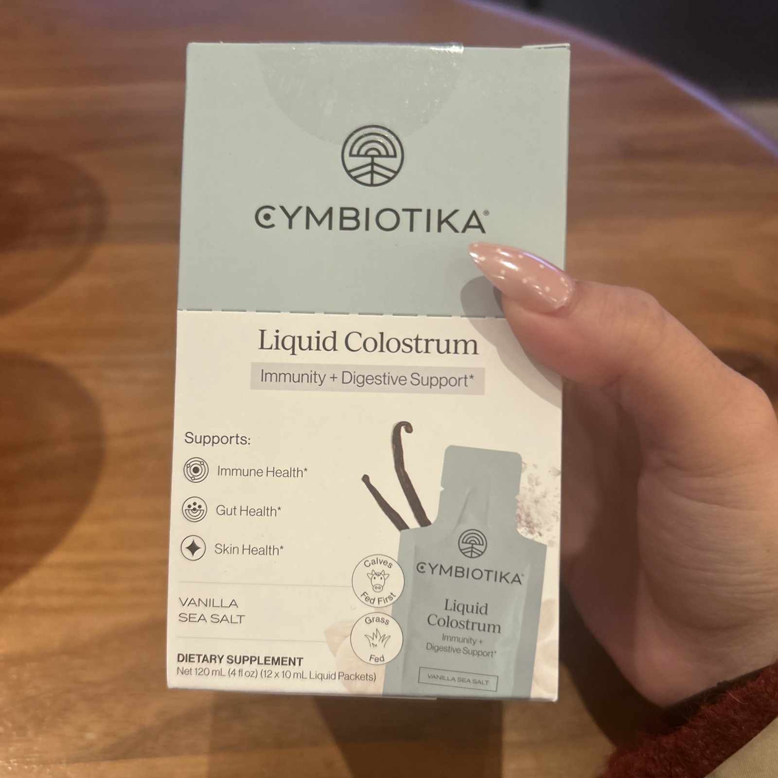 Cymbiotika Liquid Colostrum VANILLA SEA SALT 12-Pack exp 03/2028 New Sealed