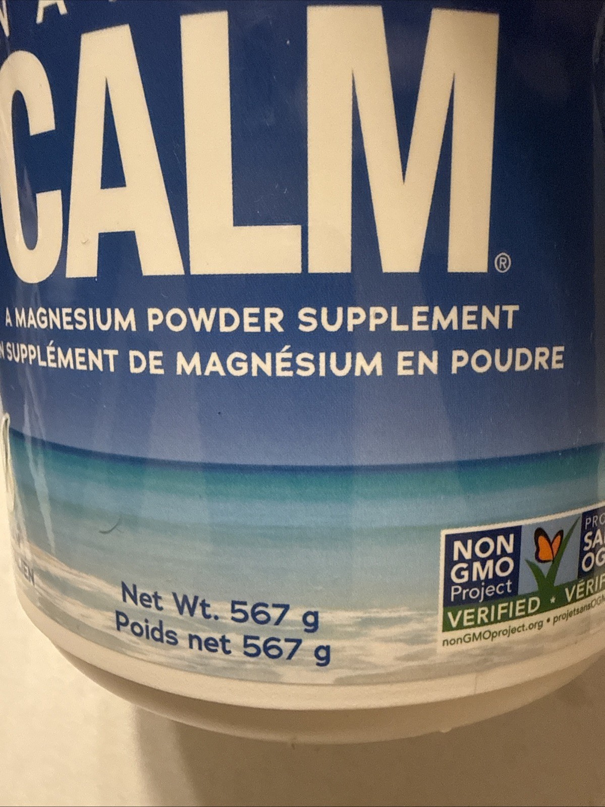 Natural Vitality Calm Magnesium POWDER SUPLEMENT- RASPBERRY LEMON 20 oz.Exp 5/29