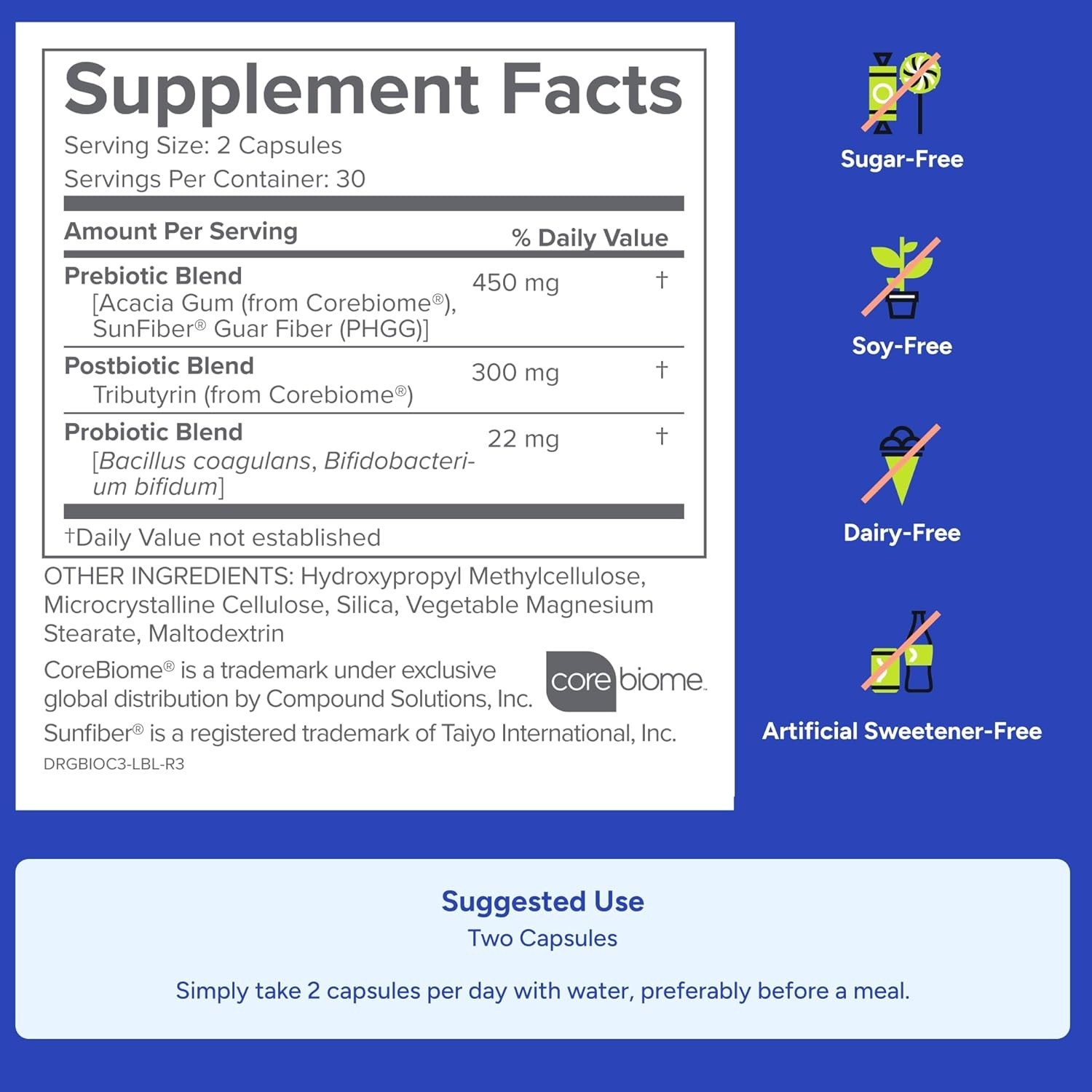 Gundry MD Bio Complete 3 Supplement 60 Capsules Optimal Gut Health Free Delivery
