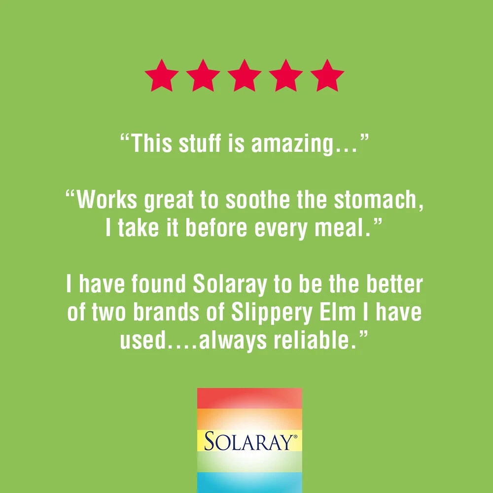 Slippery Elm Bark 400mg | Non-GMO & Lab Verified | 100 VegCaps