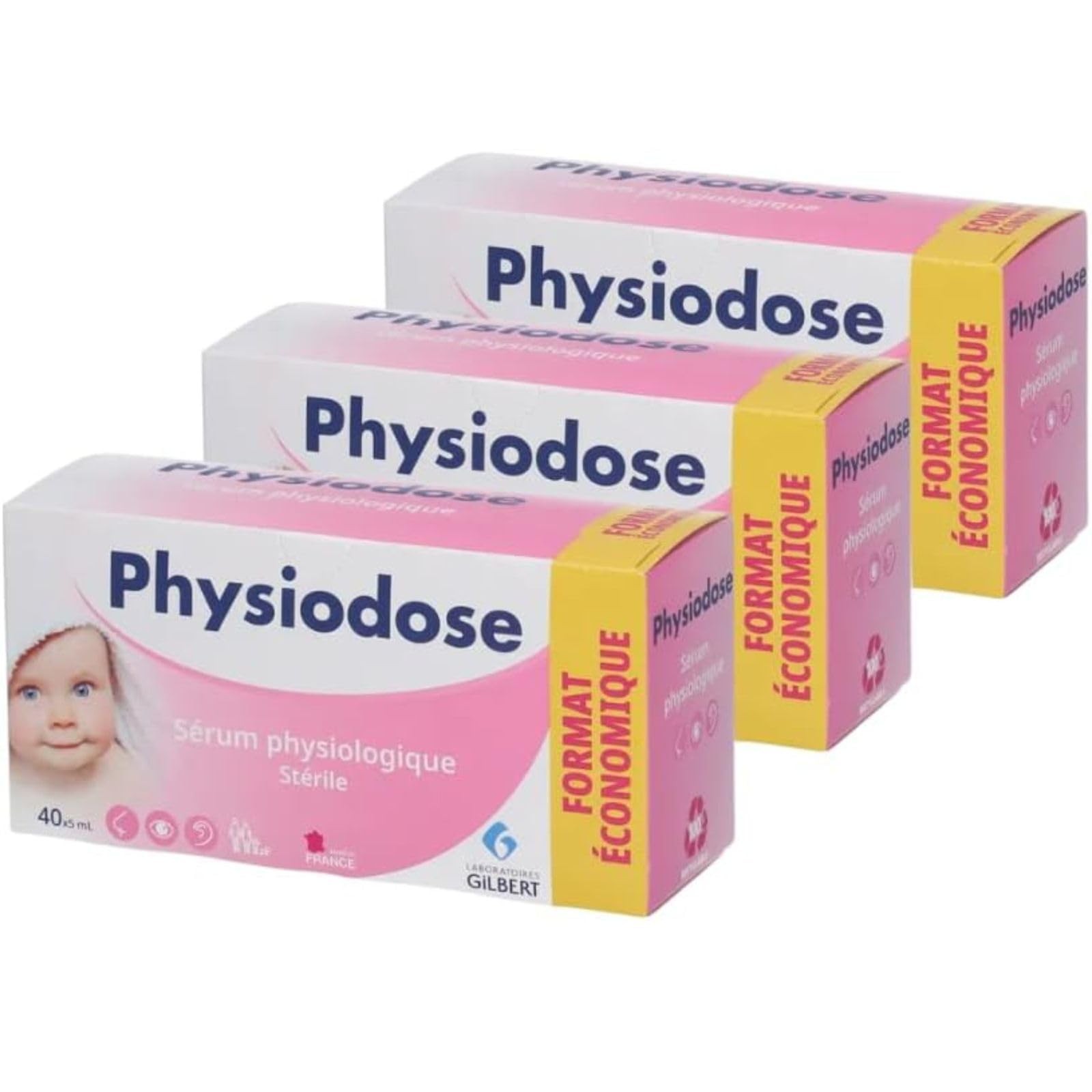 Physiodose Physiological Serum – 3 Boxes of 40 Single Doses 40 Count (Pack of…
