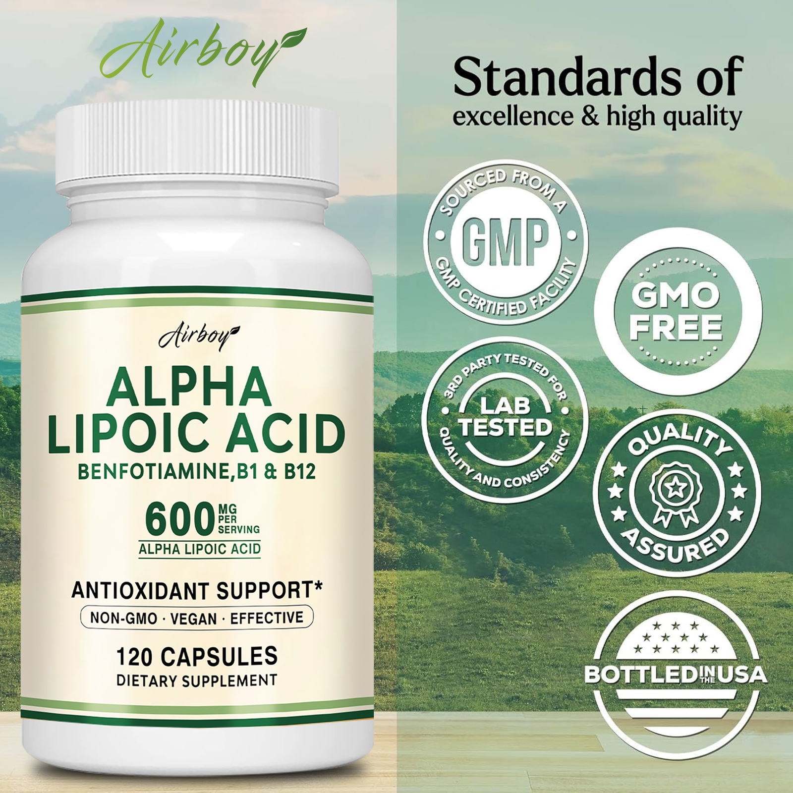 Alpha Lipoic Acid 600 Mg – Antioxidant and Metabolism Support, Weight Management