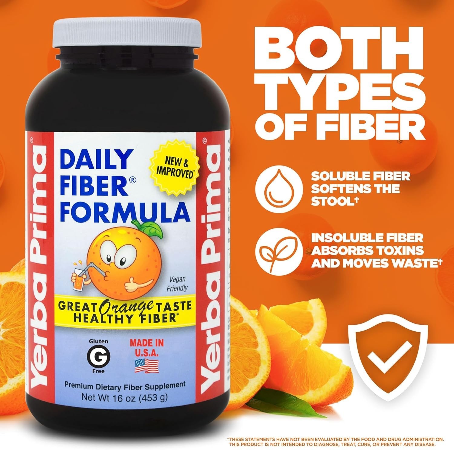 Daily Fiber Formula Orange Flavor 32 oz – Essential Digestive Health Supplement