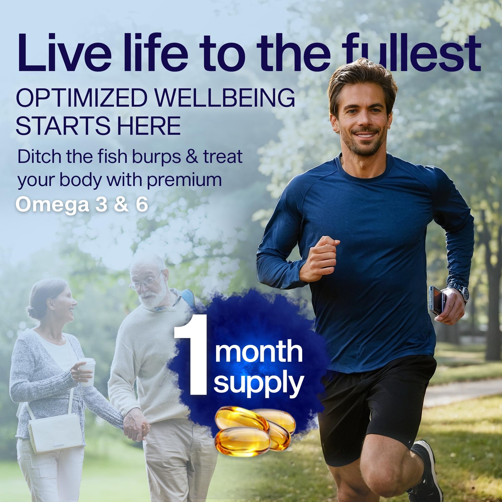 Plant Based Fish Oil Alternative YES Omega 3 & 6 Fatty Acid – Burpless – DHA …