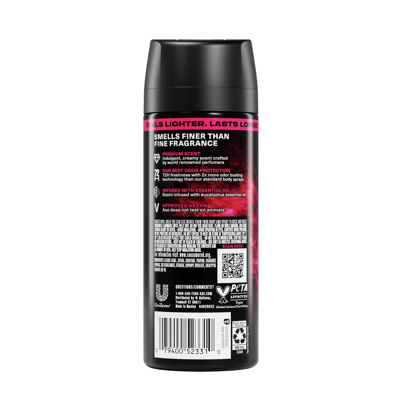 AXE Fine Fragrance Collection Body Spray Cherry Spritz 2.9 Ounce (Pack of 1)