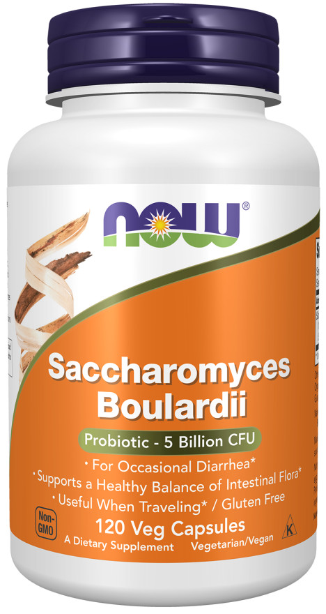 NOW Foods Saccharomyces Boulardi 120 Veg Caps