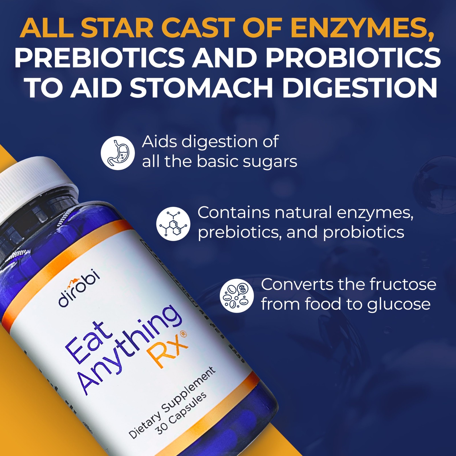 Eat Anything Rx Xilosa Isomerasa Suplemento, Enzimas Digestivas Para Fructo