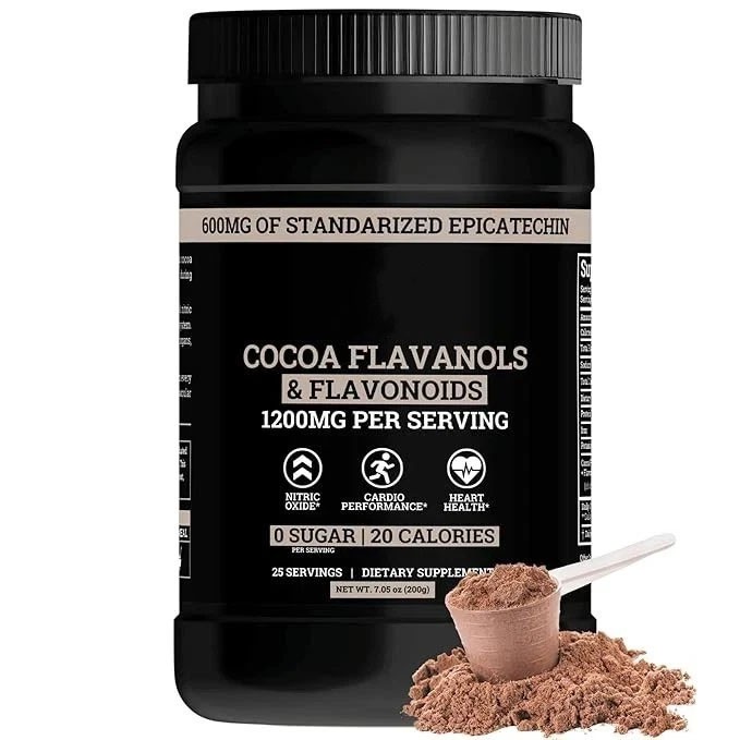1200mg High Flavanol Cocoa Powder and Flavonoids Supplements US