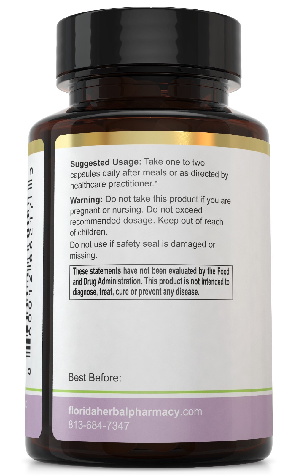 Quinine Cinchona Dried Bark Extract Supplement Capsules 10:1 (120 Capsules)