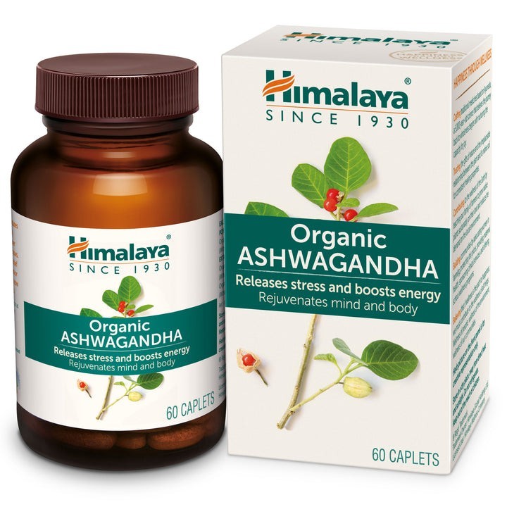 Himalaya | Organic Ashwagandha | Stress Support | Herbal Supplement | 60 Tablets