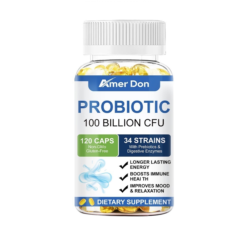 60/120ct Probiotics Capsules 100 Billion CFU Potency Digestive Immune Health