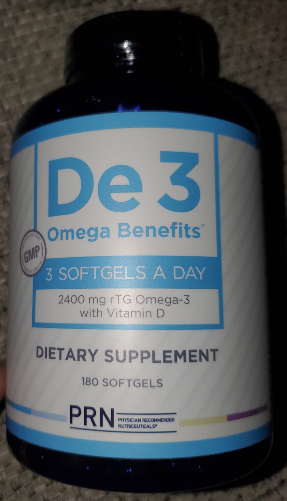 PRN Dry Eye Omega De3 Support for Eye Dryness 2240mg EPA DHA 180
