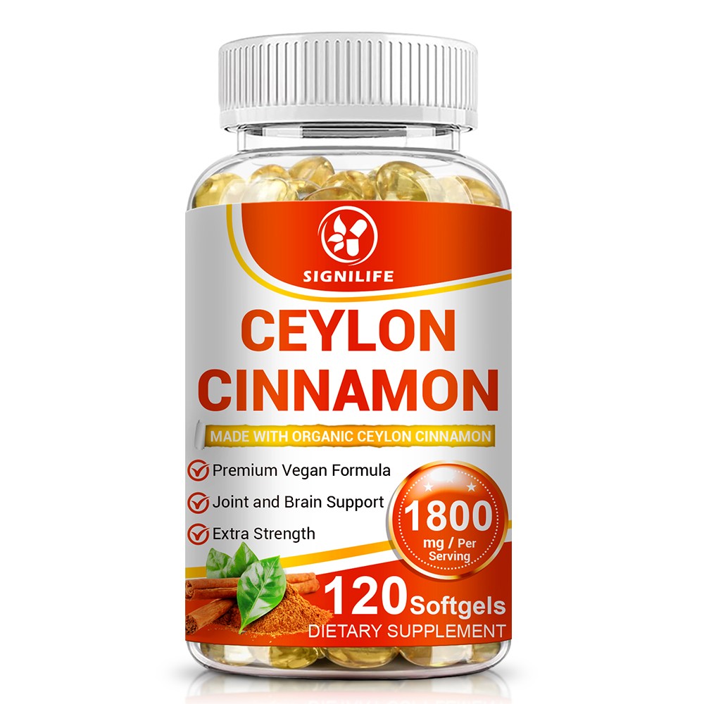 Pure Cinnamon Capsules, True Sri Lanka Certified Organic Ceylon Cinnamon Pills-
