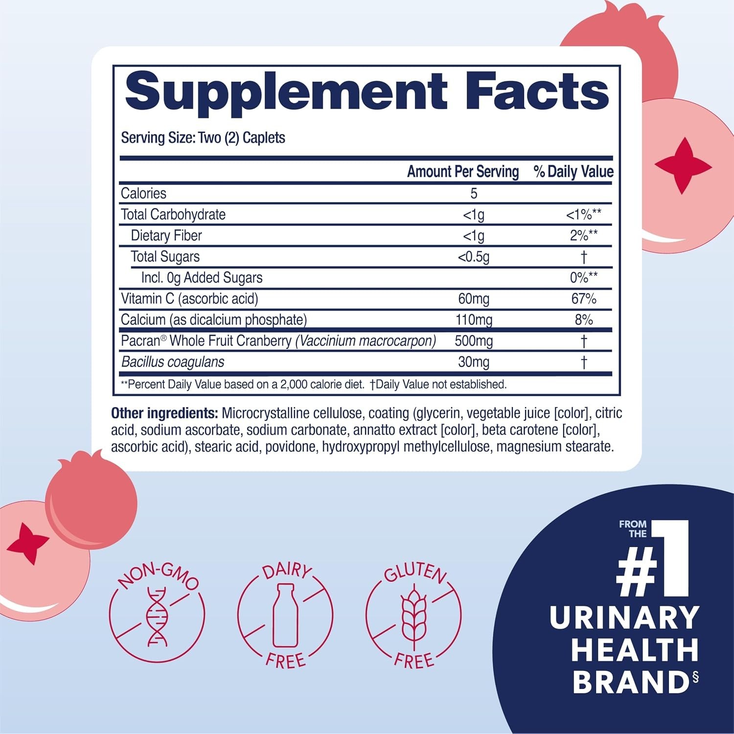 Cranberry Pills for Urinary Tract Health for Women and Men, Adult Cranberry S…