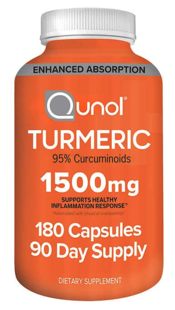 Qunol Turmeric 180 Capsules, 1,500 mg, EXP 03/26+Free Shipping