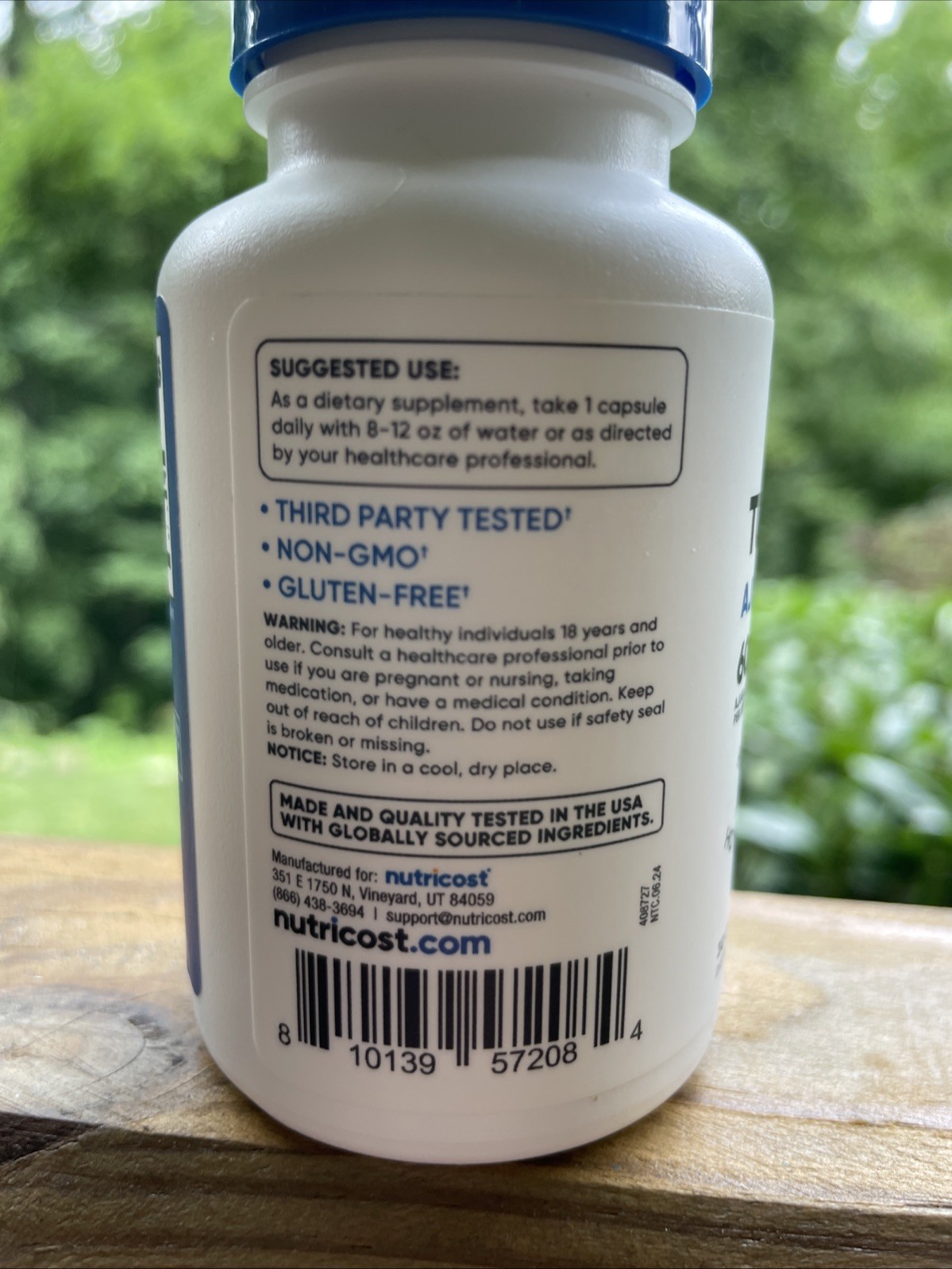 Nutricost Turkesterone Dietary Supplement 600mg, 30 Capsules