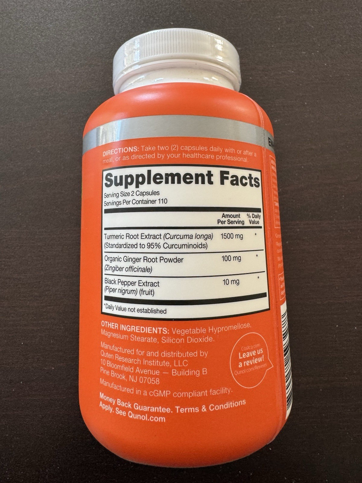 Qunol Turmeric 95% Curcuminoids 1500mg – 220 Capsules,EXP:09/28