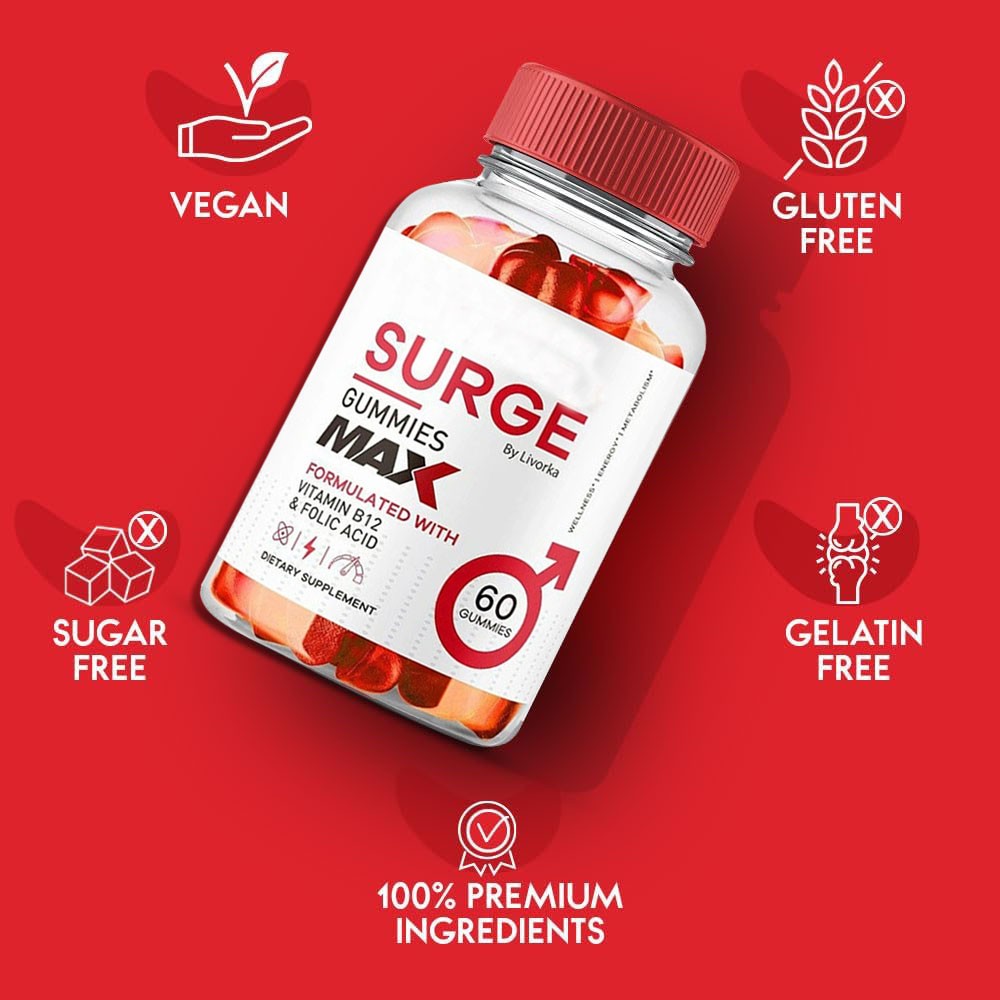 Vital Surge Male Gummies Maximum Strength Vital Surge Improved Formula 60-300PCS
