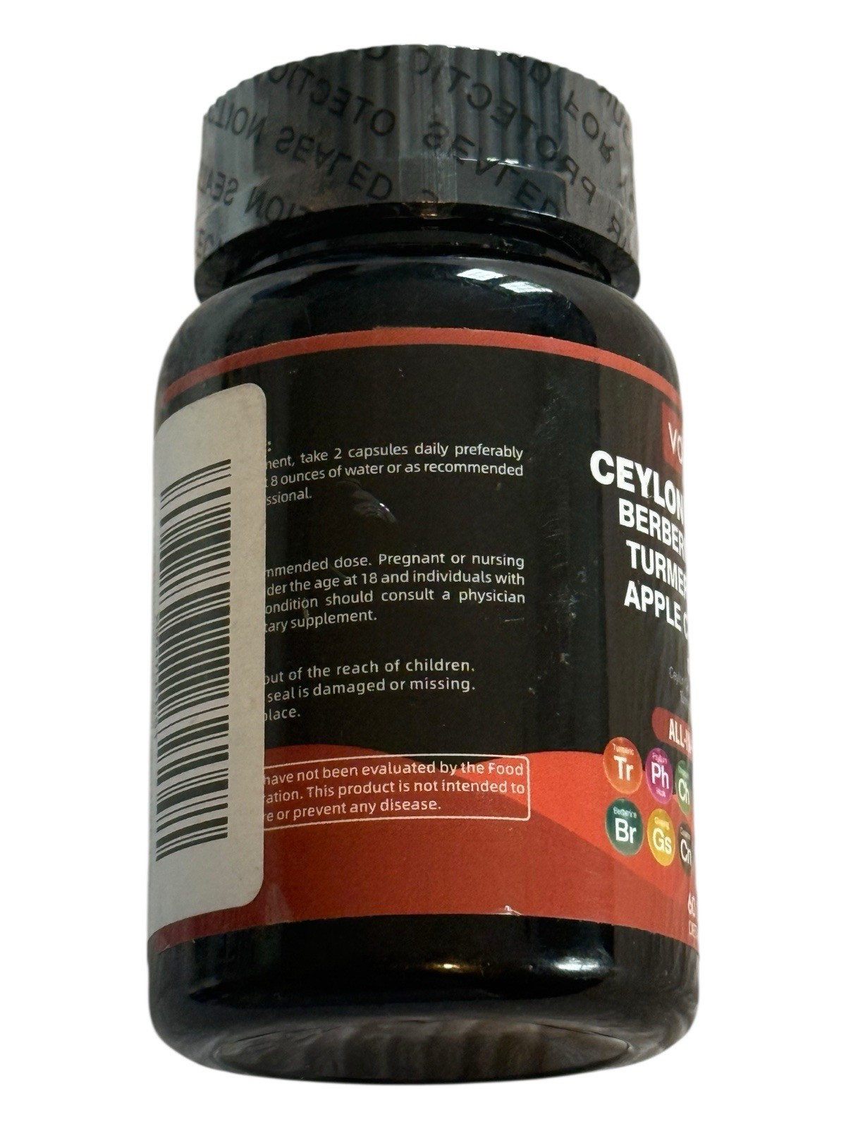 Ceylon Cinnamon Berberine & Ginseng All-In-One – 60 Capsules – Ex: 5/28