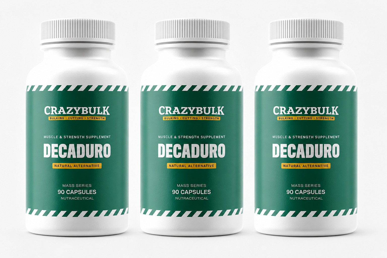 CrazyBulk MUSCLE & STRENGTH Supplement 90 Capsules, Free & Fast Ship – Pack of 3