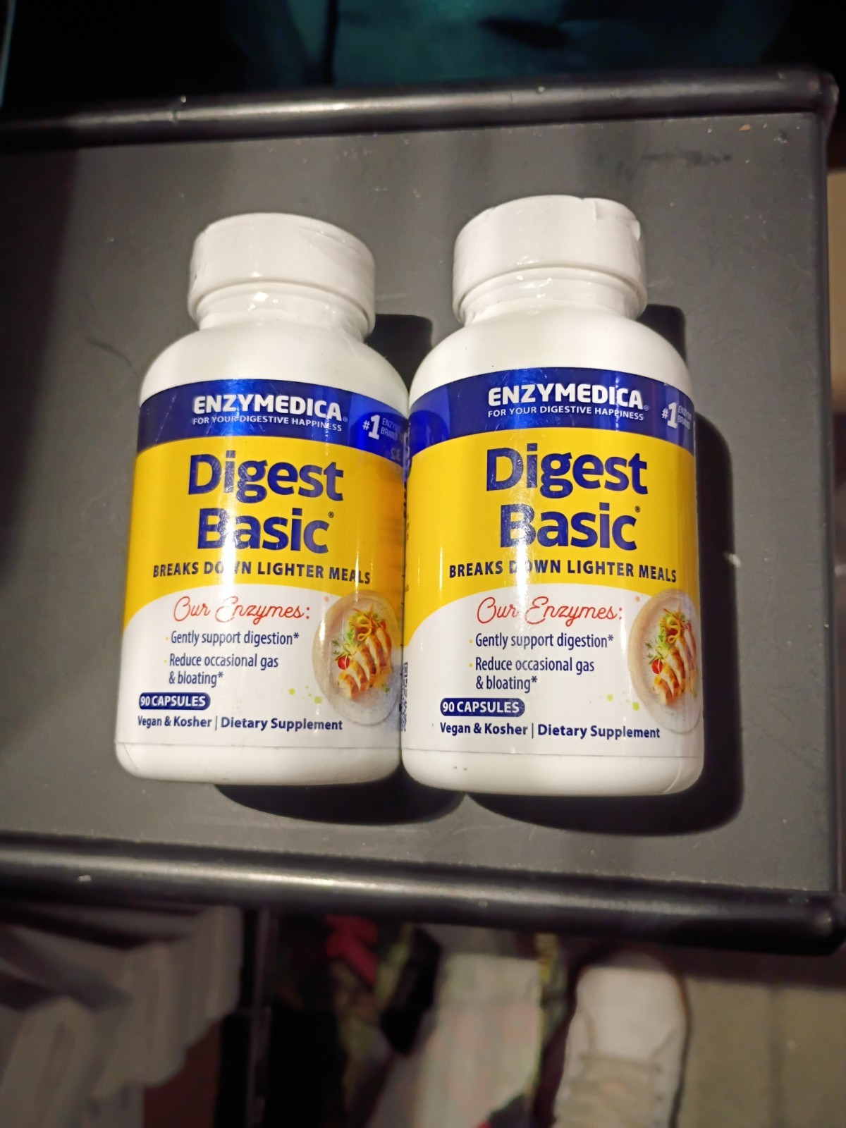 Two Enzymedica Digest Basic 90 Capsules Each New Sealed Exp 7/2026
