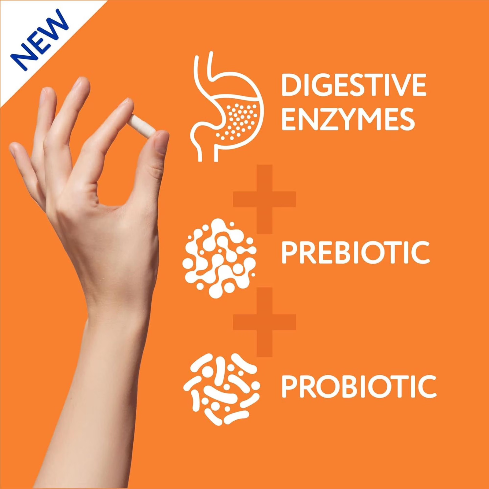 Digestive Enzymes with Probiotics & Prebiotics, 30Ct – Gut Relief