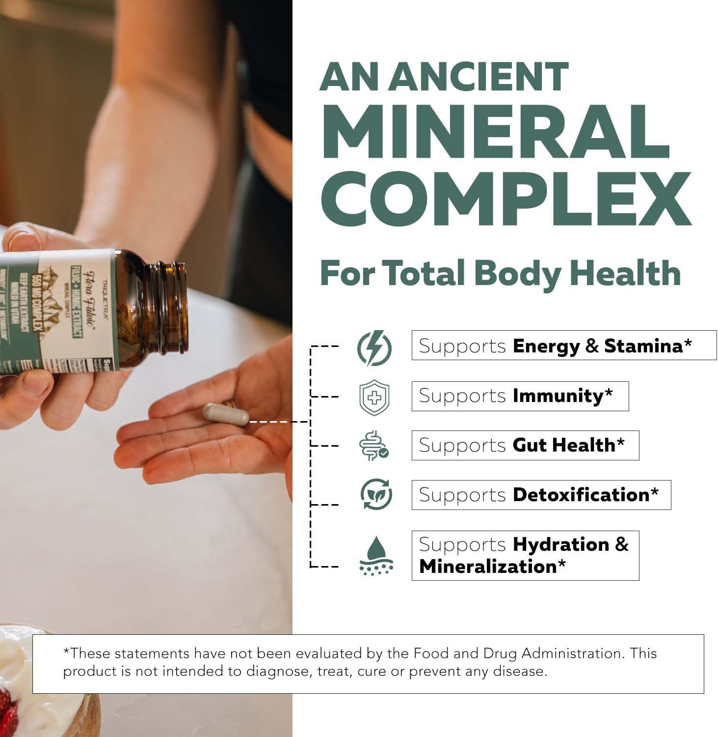 Flora Fulvic | Fulvic Acid + Humic Acid Complex – 550 Mg |Mined in Utah, Prehist