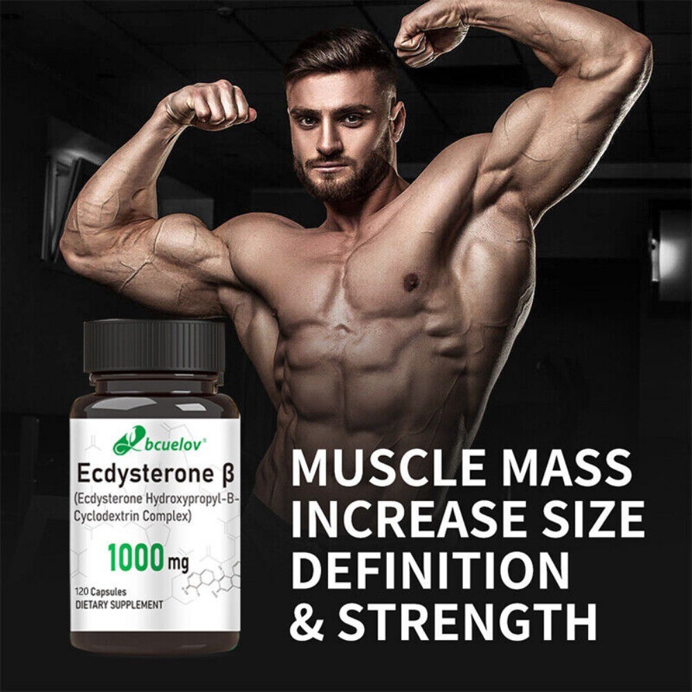 Ecdysterone Supplement for Maximum Muscle Growth 30/60/120 Capsules 1000 mg