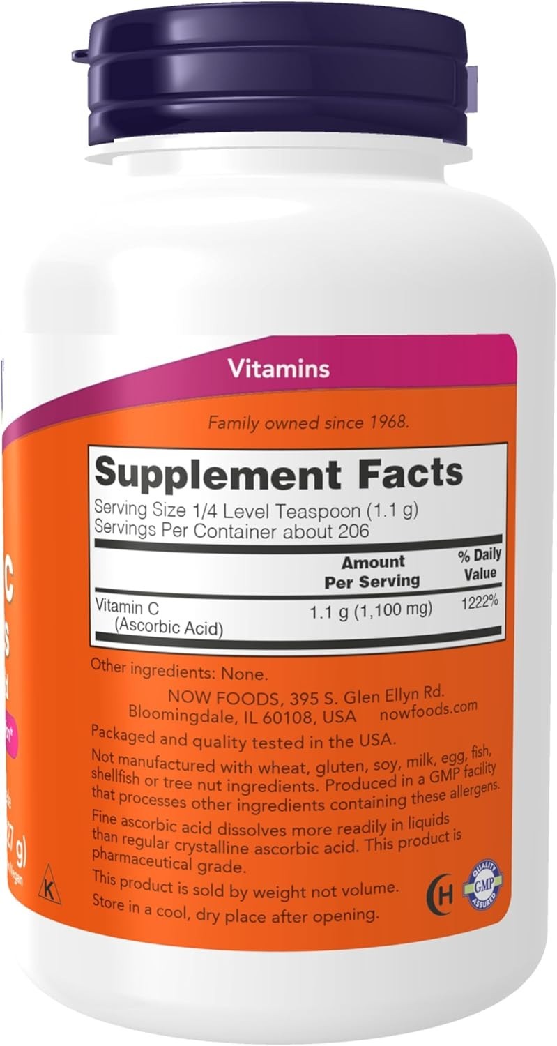 NOW Foods Supplements, Vitamin C Crystals (Ascorbic Acid) Powder , Antioxidant