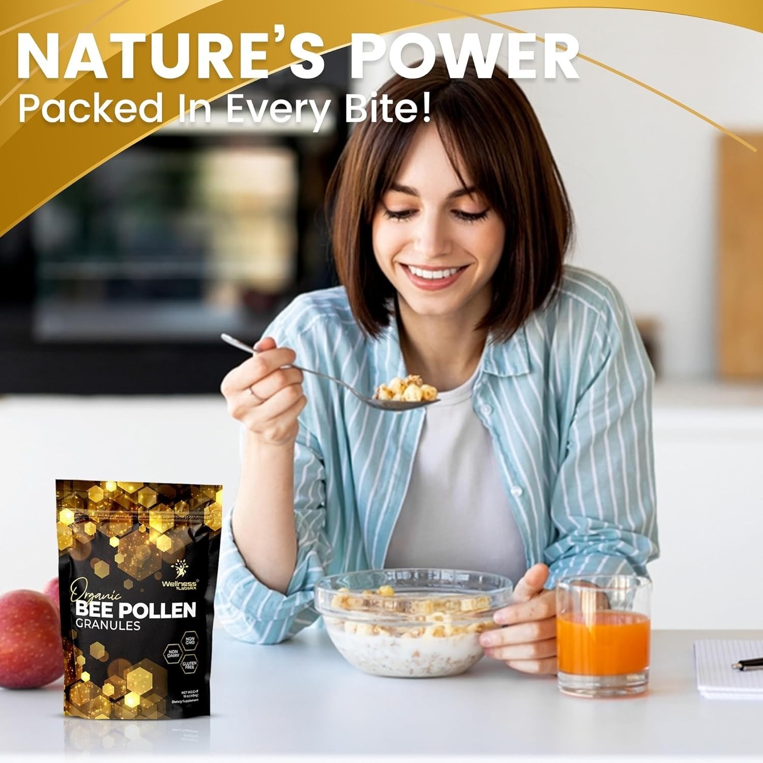 Bee Pollen Granules 1lb | Organic Superfood for Energy, Immunity & Digestion